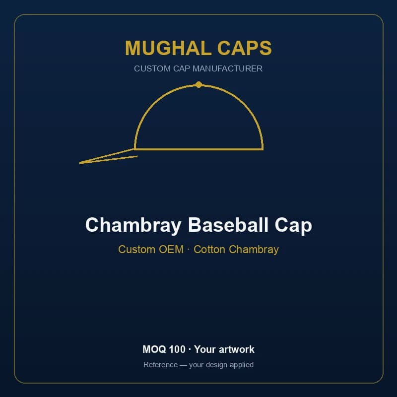 Chambray Baseball Cap
