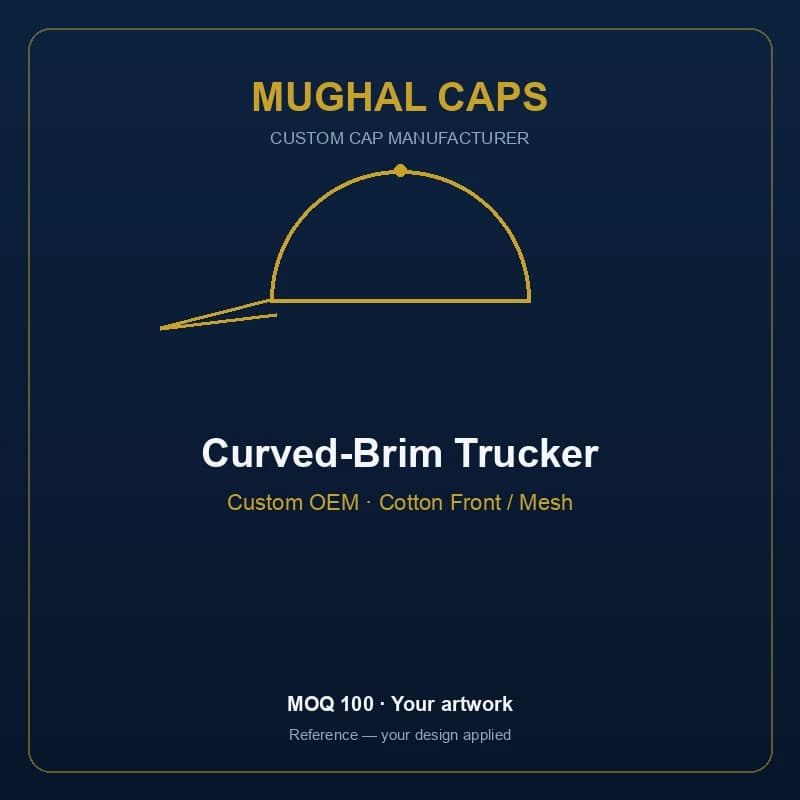 Curved-Brim Trucker
