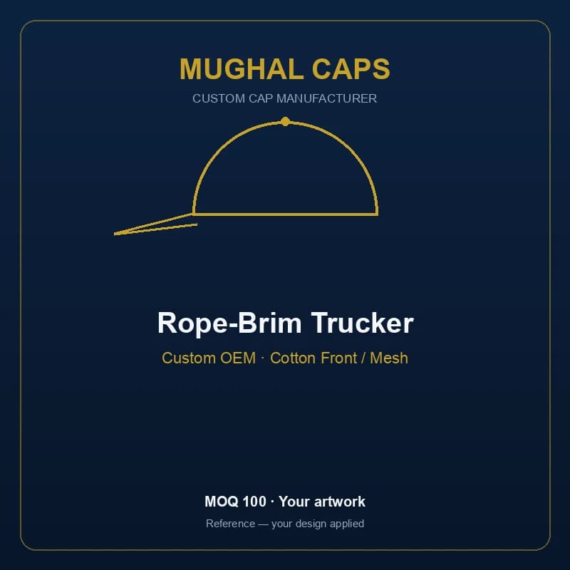 Rope-Brim Trucker