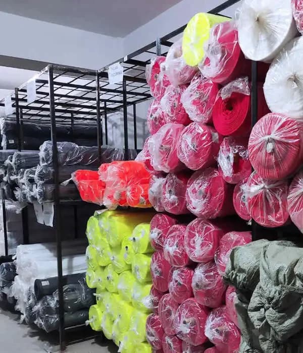 In-house fabric and trims store