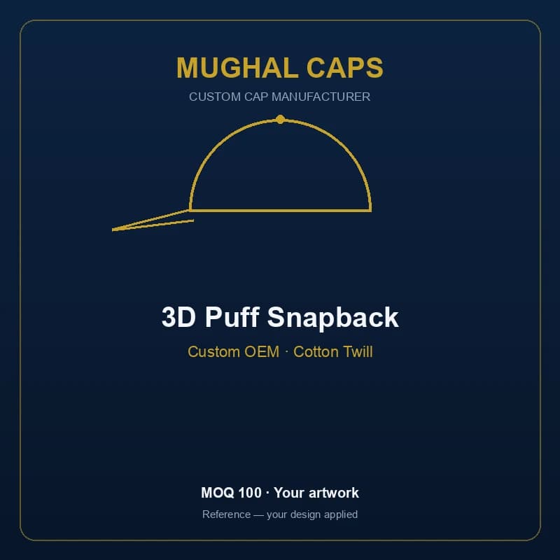 3D Puff Snapback
