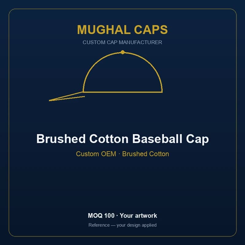 Brushed Cotton Baseball Cap