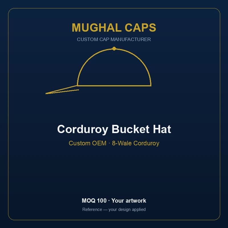 Corduroy Bucket Hat