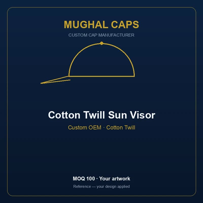Cotton Twill Sun Visor