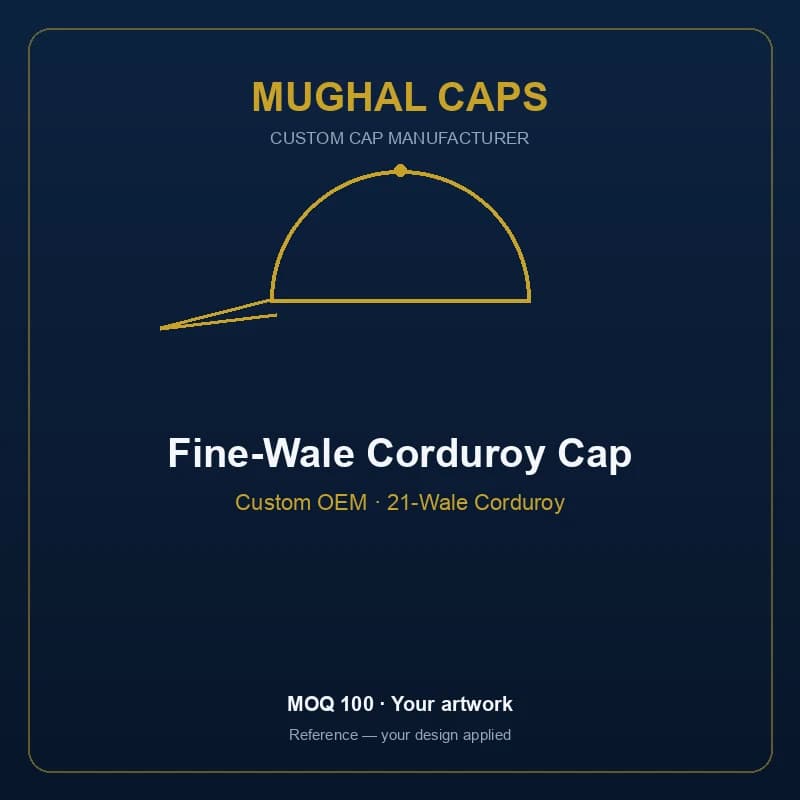 Fine-Wale Corduroy Cap
