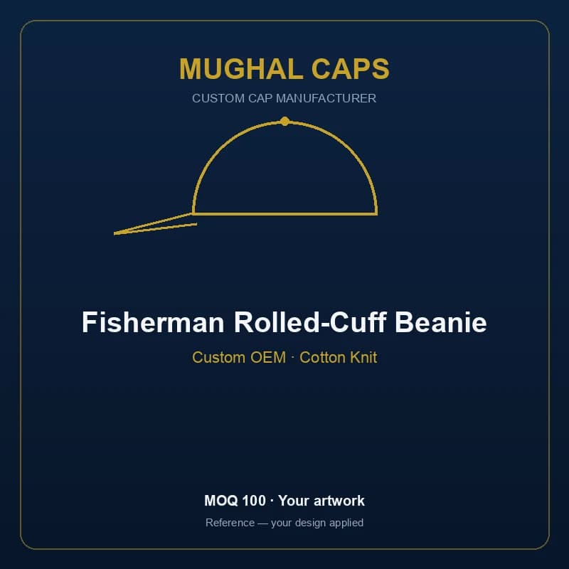 Fisherman Rolled-Cuff Beanie