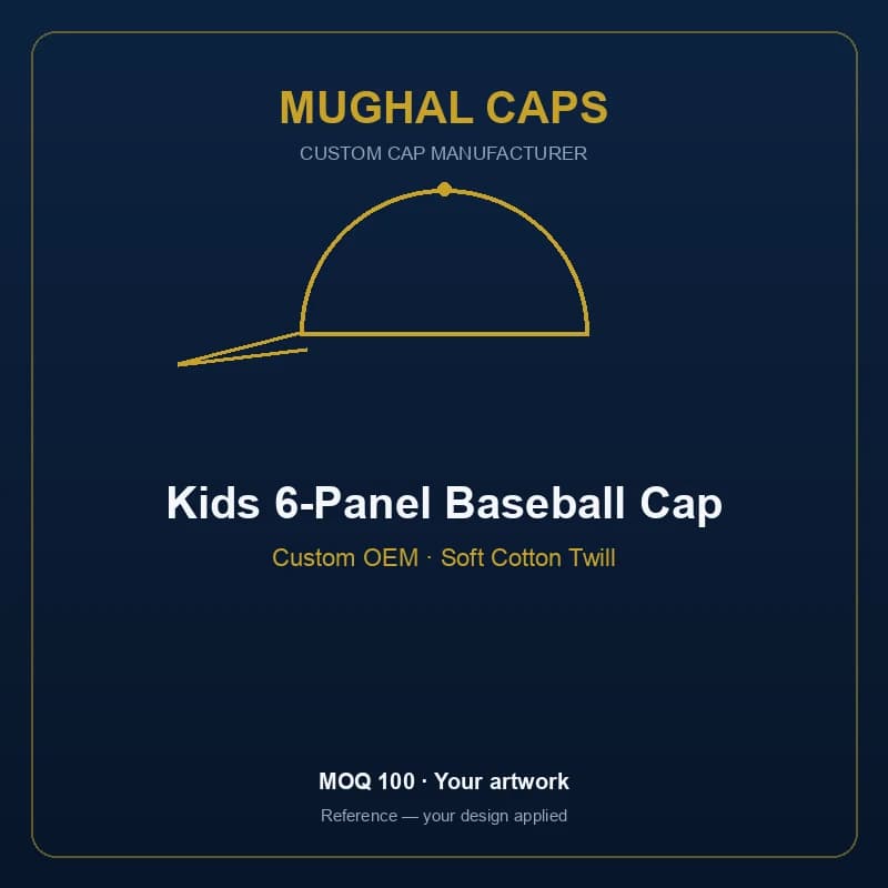 Kids 6-Panel Baseball Cap