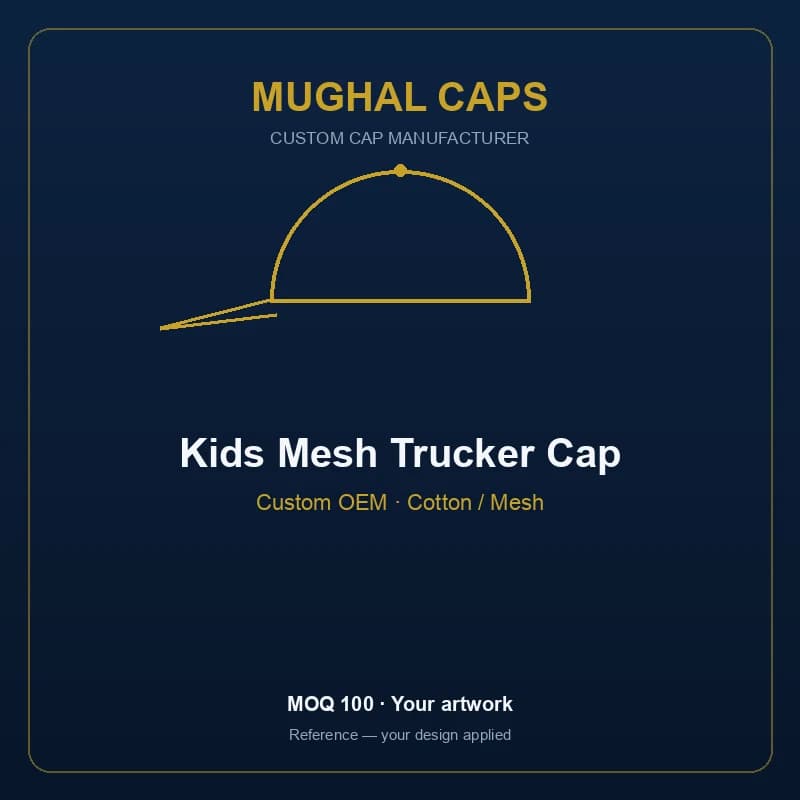 Kids Mesh Trucker Cap