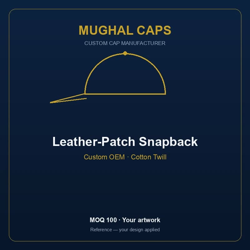 Leather-Patch Snapback
