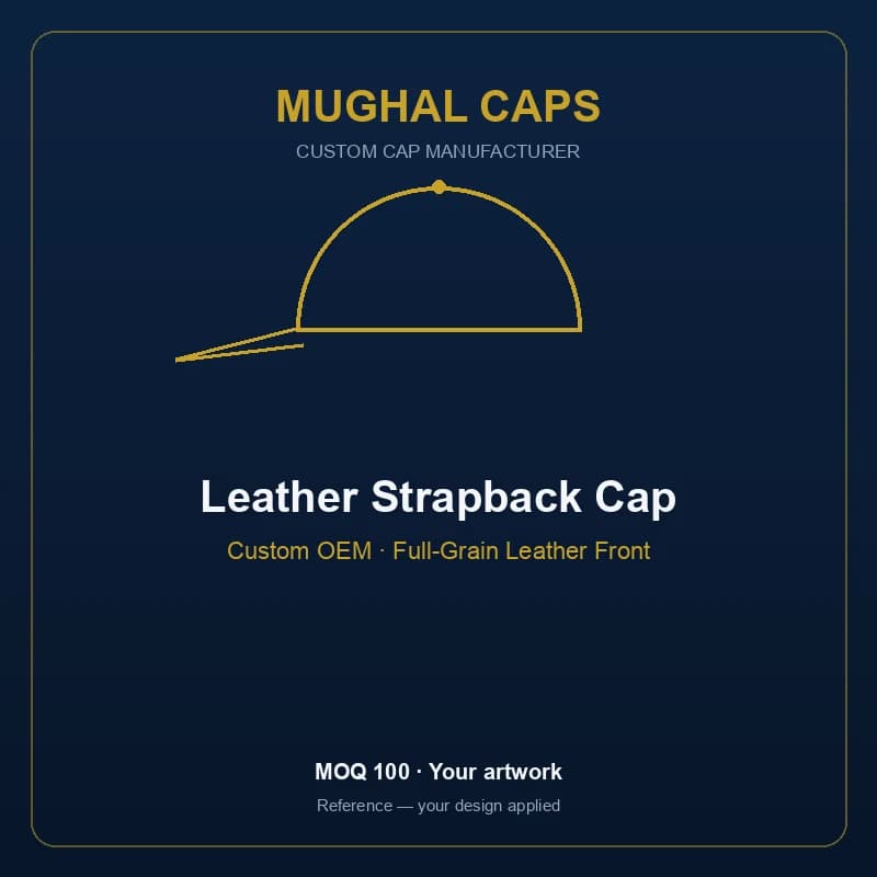 Leather Strapback Cap