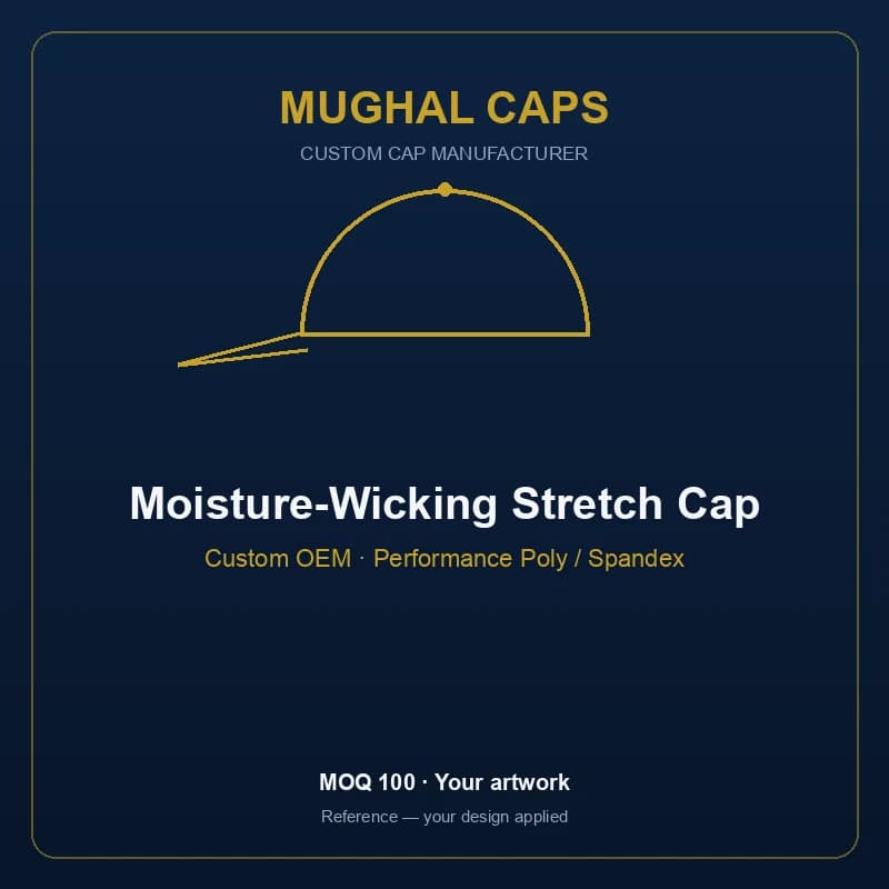 Moisture-Wicking Stretch Cap
