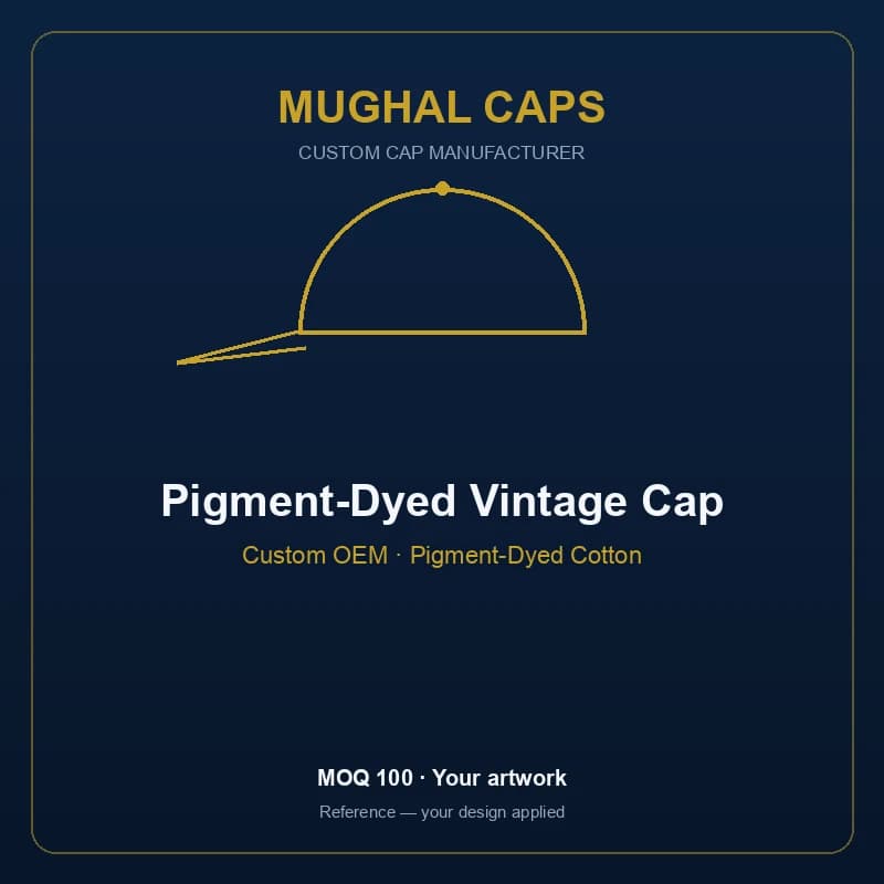 Pigment-Dyed Vintage Cap