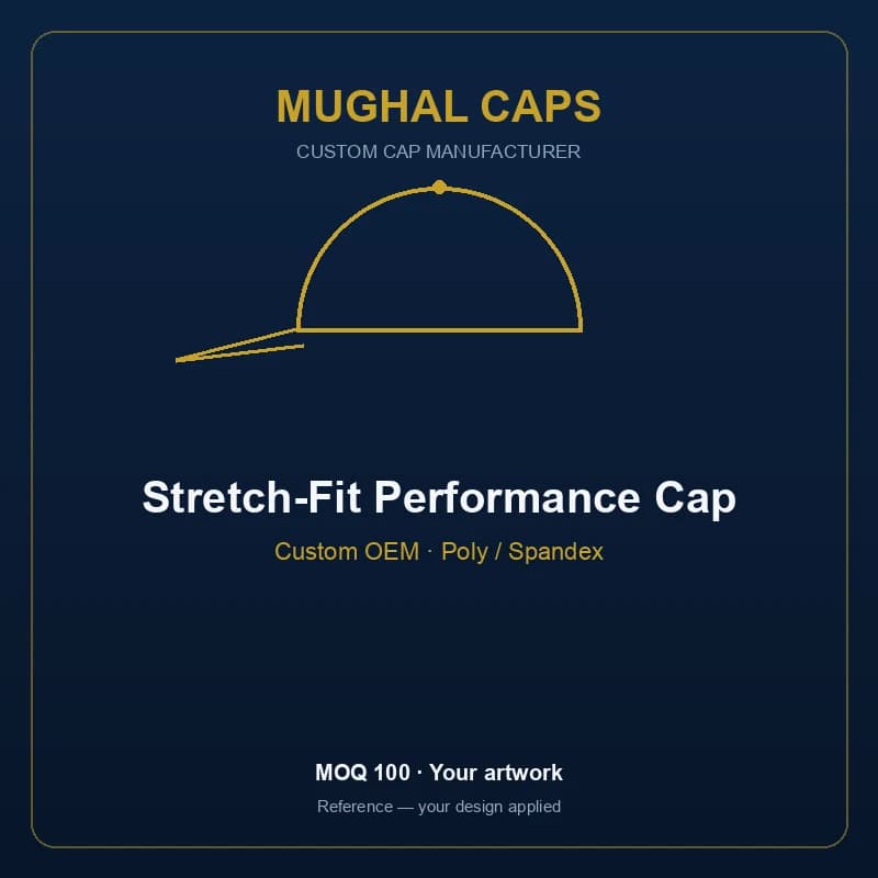 Stretch-Fit Performance Cap