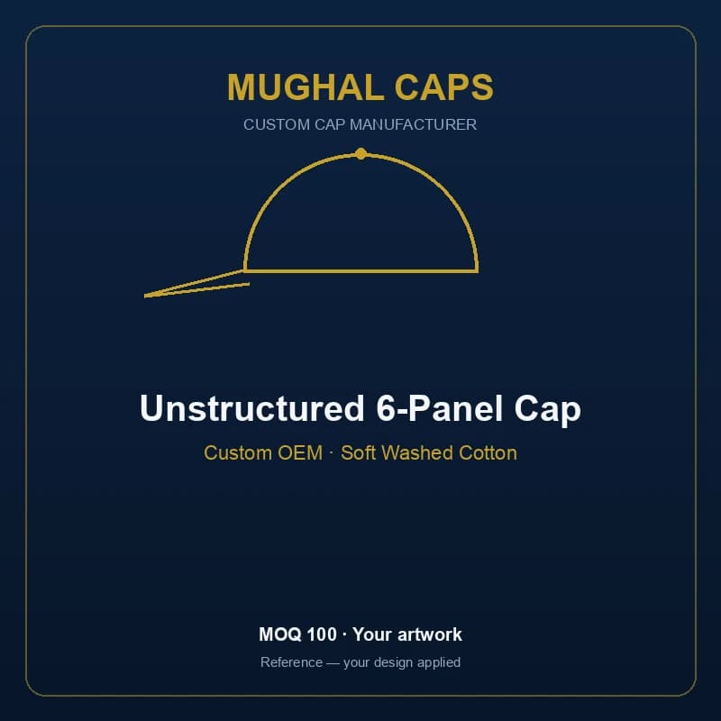 Unstructured 6-Panel Cap