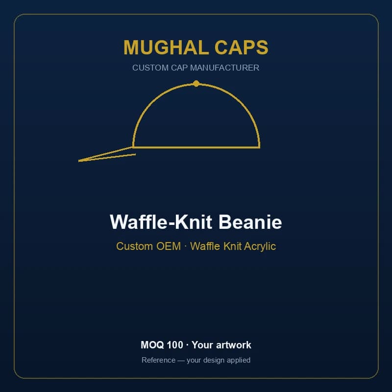 Waffle-Knit Beanie