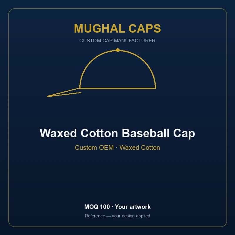 Waxed Cotton Baseball Cap