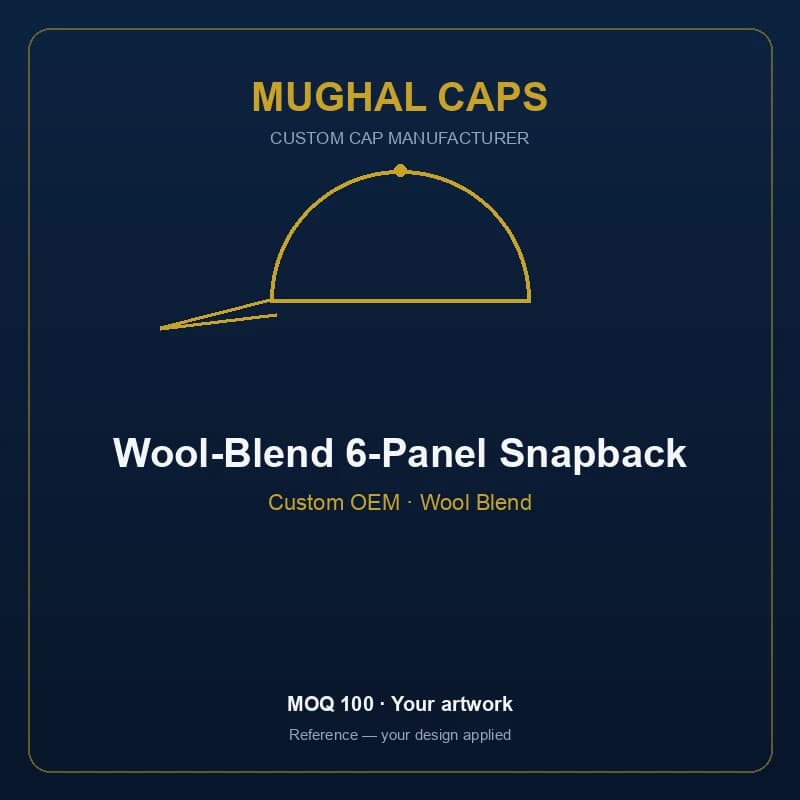 Wool-Blend 6-Panel Snapback