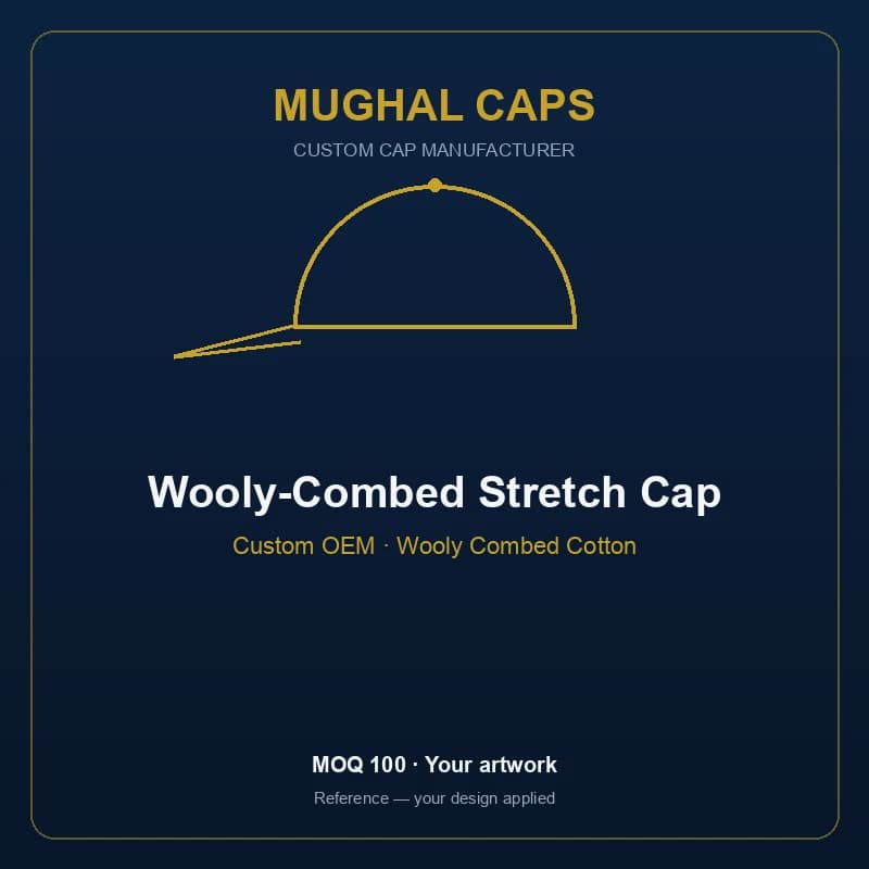 Wooly-Combed Stretch Cap