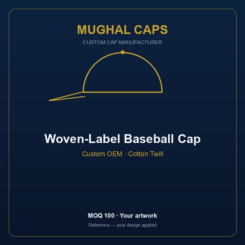 Woven-Label Baseball Cap